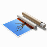 Extra large rolled print of a serene Namibian landscape in soft earth tones, ideal for classy bathroom wall art.