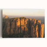 Black and white stretched canvas depicting a serene African landscape, ideal for kitchen wall art or bedroom ambiance.