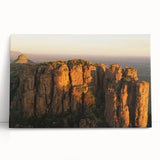 Black and white large art of an African landscape on stretched canvas, ideal for kitchen wall art.