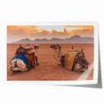 Rolled print of a Tunisian landscape featuring muted earth tones, ideal for art wall dining room.