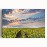 Large black and white stretched canvas featuring a serene Bangladesh landscape, ideal for kitchen wall art.
