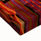 Large black and white canvas featuring a serene Bhutanese landscape, ideal for bedroom wall art.