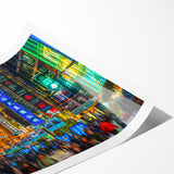 Extra large wall art featuring line art flowers in muted tones on a rolled print, ideal for large living room decor.