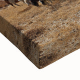 Large art featuring a black and white landscape painting of Tibet on stretched canvas, ideal for bedroom wall decor.