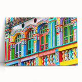 Black and white stretched canvas featuring a panoramic Indian landscape, ideal for kitchen wall art or bedroom.