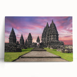 Black and white stretched canvas of Indonesian landscape, ideal for kitchen wall art or bedroom ambiance.