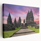 Large canvas print of an Indonesian landscape in muted earth tones, suitable for kitchen wall art.