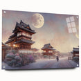 Acrylic print of a serene Kyoto landscape in soft pastel shades, ideal for bedroom or dining room decor.