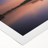 Art deco poster of a Malaysian landscape in muted earth tones on rolled canvas, suitable for dining room decor.