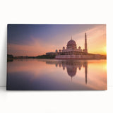 Black and white photo of a Malaysian landscape on stretched canvas, ideal for kitchen wall art or bedroom decor.