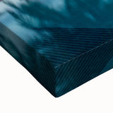 Black and white landscape art painting of Maldives on stretched canvas, ideal for bedroom wall art.