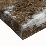 Black and white landscape art painting of Mongolian scenery on large stretched canvas, suitable for bedroom wall decor.