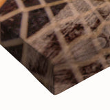 Large art of a black and white landscape painting depicting a serene Myanmar scenery on stretched canvas.