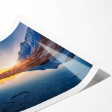 Extra large wall art featuring line art flowers in a minimalist style, with muted earth tones on a rolled print.