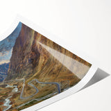 Extra large rolled print featuring line art flowers in monochrome, ideal for large living room wall art.