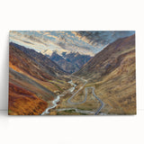 Black and white photographic print of Asian scenery on stretched canvas, ideal for kitchen wall art or bedroom ambiance.