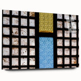 Large abstract wall art featuring a serene Philippine landscape in pastel shades on acrylic glass.