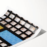 Extra large wall art featuring line art flowers in black on a white background, ideal for large living room wall decor.