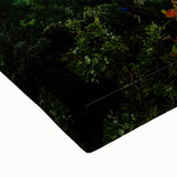 Black and white landscape art painting of a Sri Lankan scenery on stretched canvas, ideal for bedroom wall art.