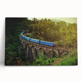 Black and white photograph of Sri Lankan landscape on stretched canvas, ideal for kitchen wall art or bedroom decor.