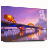 Acrylic print of a large abstract depiction of a Vietnamese landscape in muted earth tones.