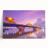 Black and white photograph of a Vietnamese landscape on stretched canvas, suitable as kitchen wall art or bedroom decor.