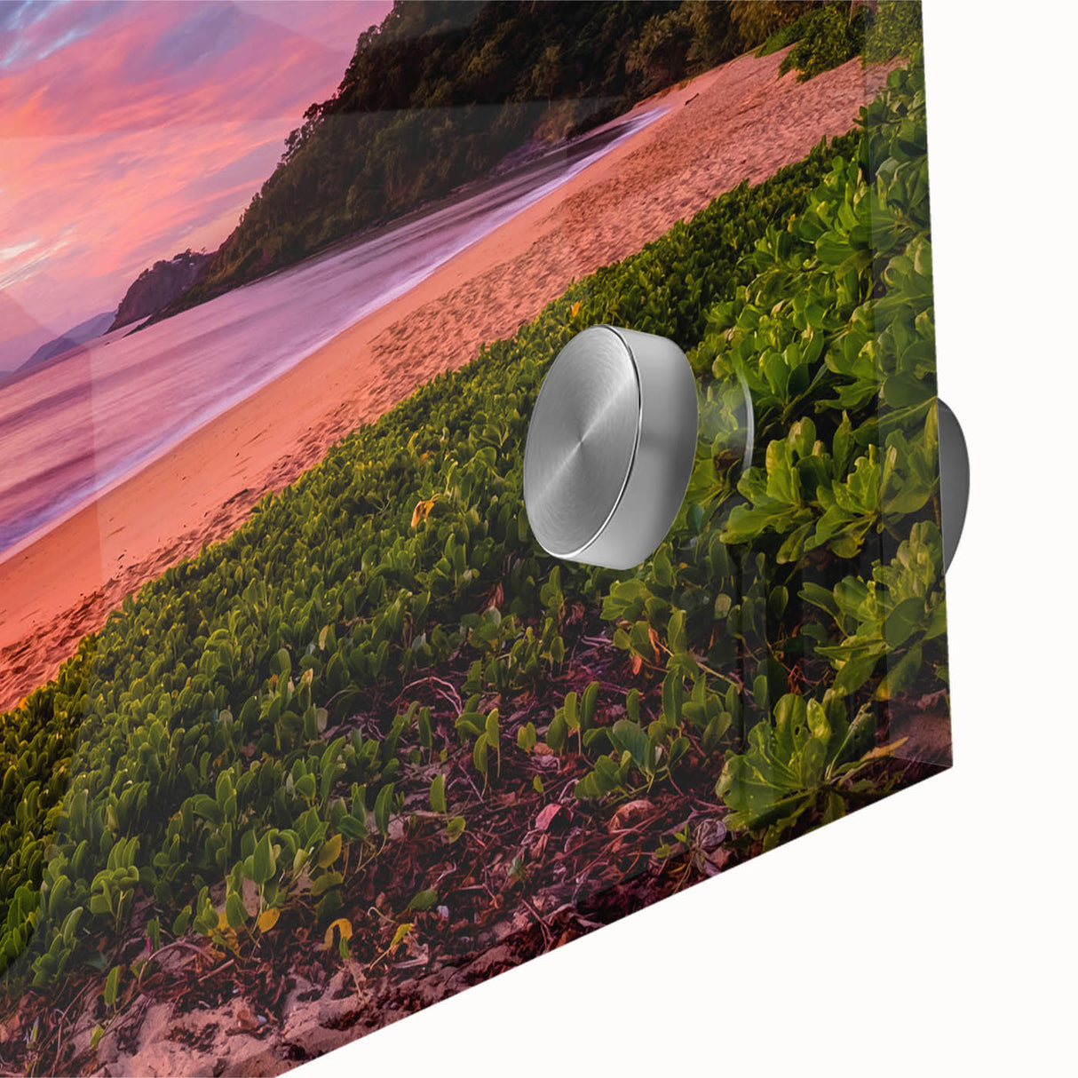 Large abstract wall art featuring Queensland scenery in muted earth tones on acrylic glass, ideal for dining room art.
