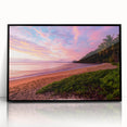 Large abstract wall art depicting Queensland scenery in muted earth tones on a framed acrylic.