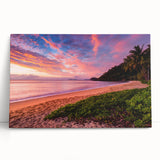 Black and white photograph of Queensland scenery on large stretched canvas, suitable as kitchen wall art.