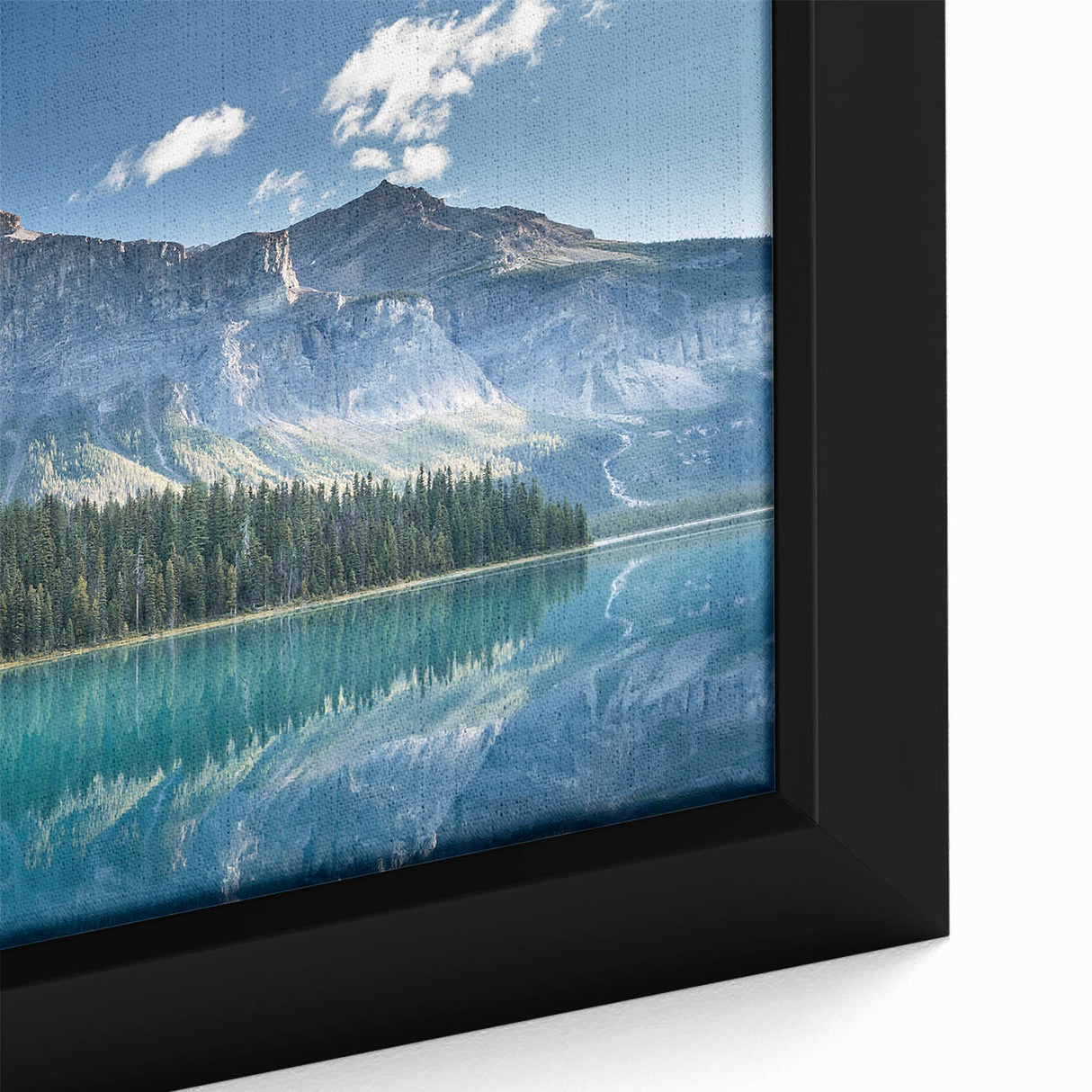 Extra large framed canvas featuring a textured, colorful abstract scene, ideal for living room decor.