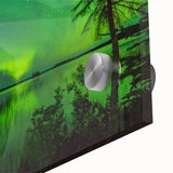 Large abstract wall art of a Manitoba scenery in muted earth tones on acrylic glass.