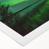 Art deco poster of Manitoba scenery on rolled canvas, featuring muted earth tones, ideal for dining room wall art.