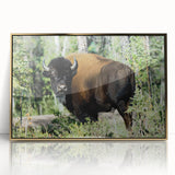 Framed acrylic print of a serene Northwest Territories landscape in muted earth tones, ideal for modern art wall decor.