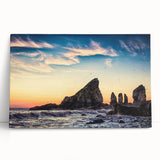 Black and white stretched canvas of Nova Scotia scenery, ideal for kitchen wall art or bedroom ambiance.