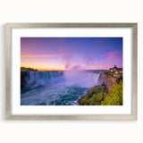 Textured art depicting abstract scenery of Ontario, in muted earth tones, framed in silver, ideal for bedroom art.
