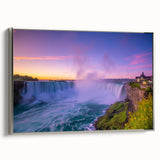 Framed canvas landscape art painting depicting a colorful Ontario, Canada scenery.