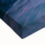 Large art depicting a black and white landscape of Ontario on a stretched canvas, suitable for bedroom wall decor.