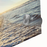 Large abstract wall art depicting a Prince Edward, Canada scenery in mid-century modernist style on acrylic glass.