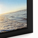 Extra large framed canvas featuring a textured depiction of Prince Edward, Canada scenery in black with colorful art accents.