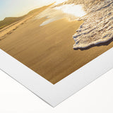 Art deco poster of Prince Edward Island scenery in soft pastel shades on rolled canvas, suitable for dining room wall art.