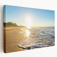 Scenic Prince Edward Island landscape on stretched canvas, featuring gentle hues of blue and green.