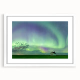 Abstract art print of Saskatchewan scenery in muted earth tones on a white-framed canvas, suitable for dining room decor.