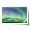 Extra large rolled print of Saskatchewan scenery with vibrant green and blue tones, ideal for dining room wall art.