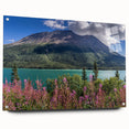 Acrylic print of a Yukon landscape in muted earth tones, ideal for dining room or bedroom decor.