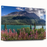 Acrylic print of a Yukon landscape in muted earth tones, ideal for dining room or bedroom decor.