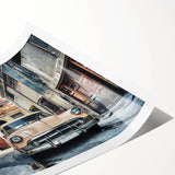 Extra large wall art featuring line art flowers in muted earth tones on a rolled canvas, ideal for large living room decor.