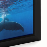 Extra large black wall art featuring a textured Caribbean scenery on framed canvas, using vibrant colors.