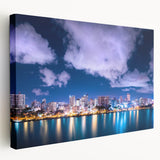 Large canvas print of a Caribbean scenery with vibrant blue and green hues, ideal for kitchen wall art.