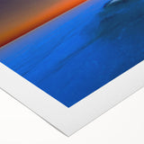 Art deco poster featuring a serene Caribbean beach scene on rolled canvas, suitable for dining room or bathroom decor.