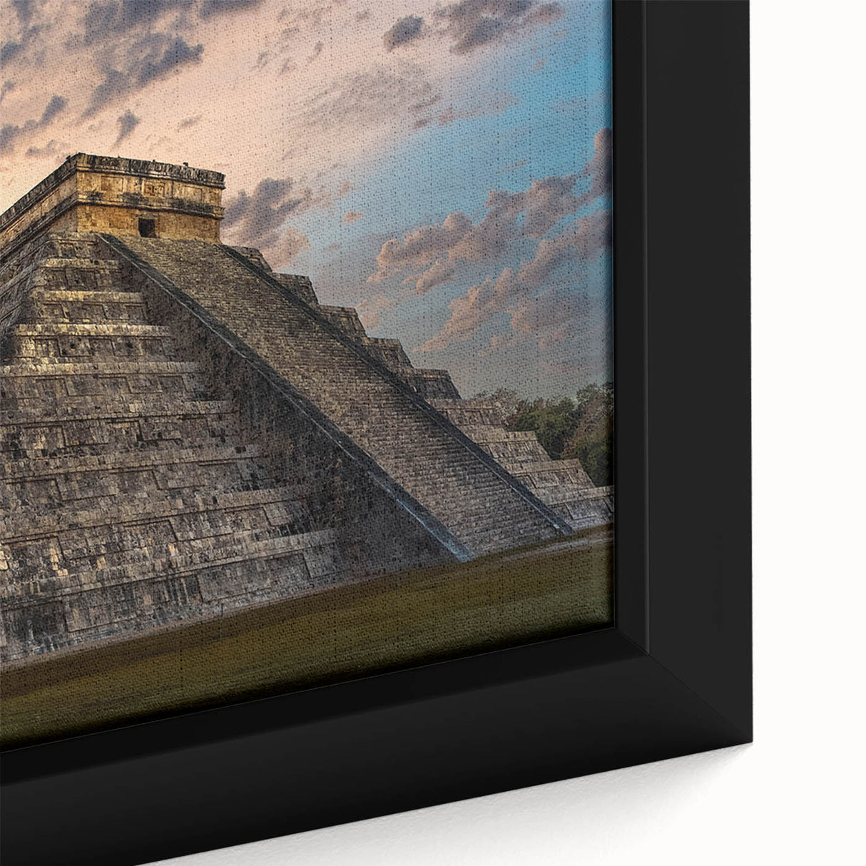 Extra large framed canvas featuring a textured, colorful abstract design, ideal for living room decor.